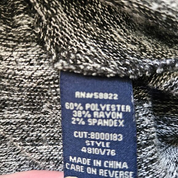 Max Edition Tunic Top Womens Medium Gray Varigated Handkerchief Hem - Picture 6 of 6